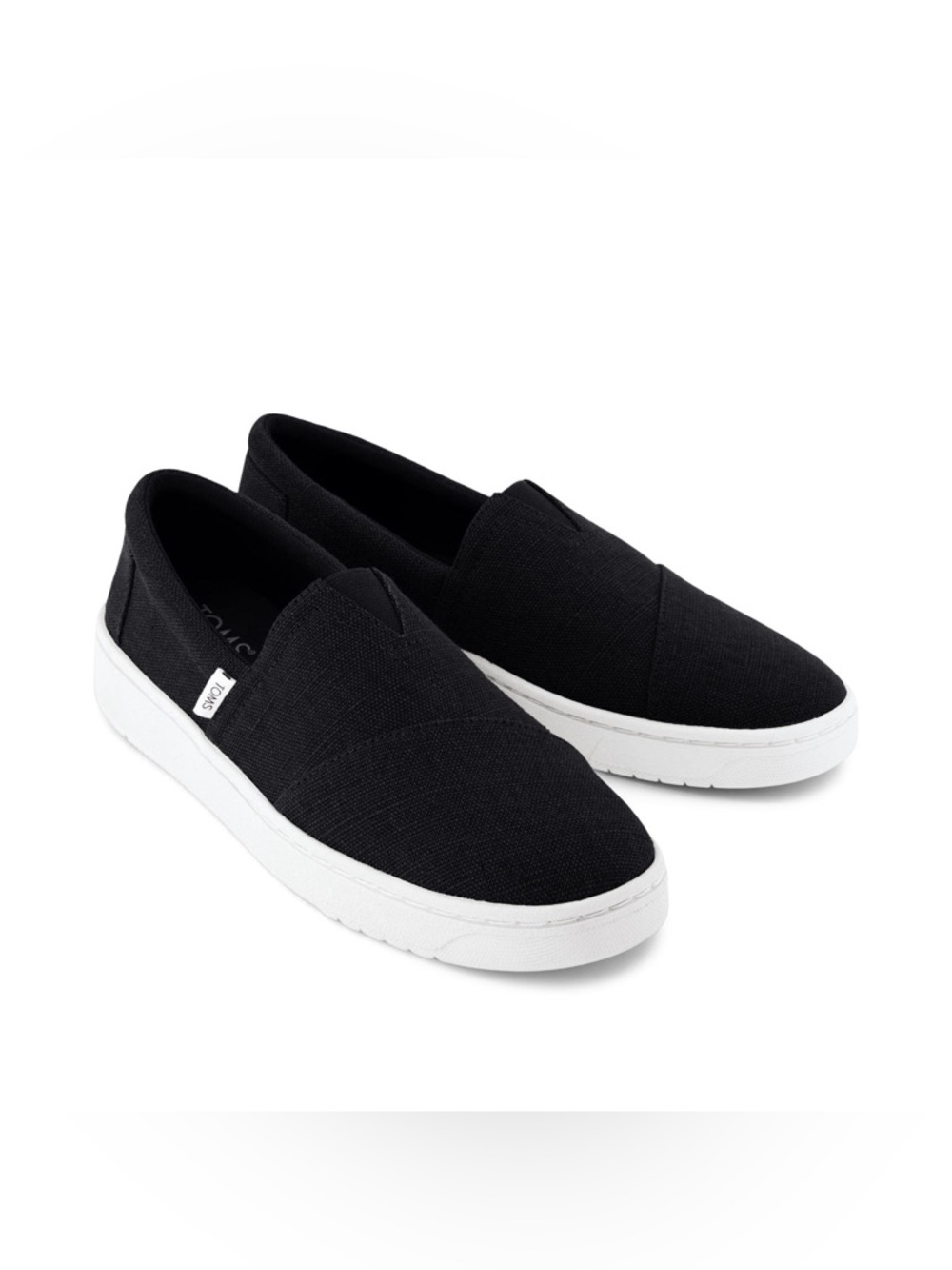 TOMS Men’s Trvl Lite Black Alpargata Canvas  Slip on Shoes Size 12 NWT